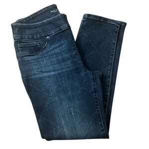 Chico's Indigo Rhinestone Embellished Pull-On Jeggings